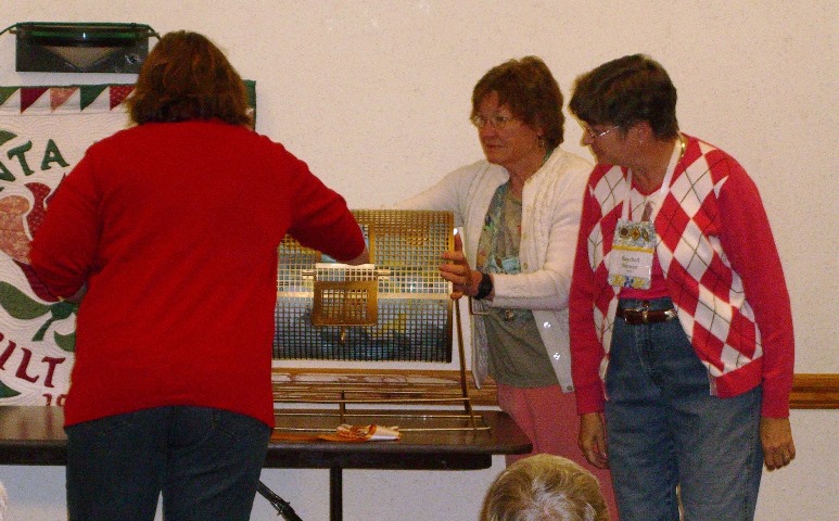... a guest pulls the winning ticket ...